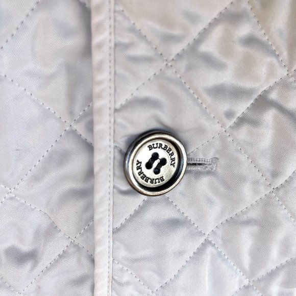 Auc BURBERRY LONDON  white nova check quilted jacket S - Picture 8 of 14
